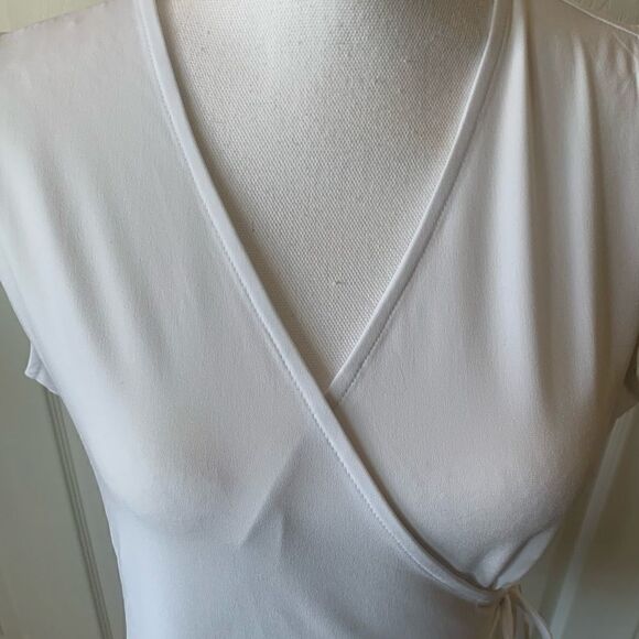 🎄Charter Club Cotton V-Neck Wrap Top - Picture 3 of 7